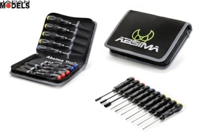 Absima High Performance Tool Set (10 pcs.) incl. Bag per Auto RC 1/10 1/8 1/16 - Immagine 1 di 4
