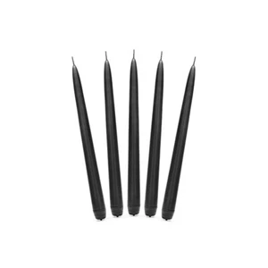 10 Spitzkerzen Stabkerzen Tafelkerzen 24 cm Geburtstag Silvesterparty - Schwarz - Bild 1 von 2