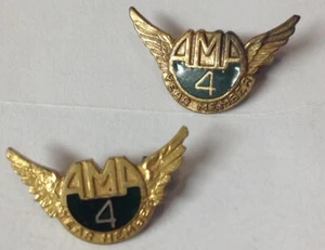 AMA AMERICAN MOTORCYCLE ASSOCIATION - Vintage Club 4 Year Member Lapel PIN - Picture 1 of 5