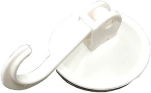 New 6 X White Cup Suction Hanger Hooks Lever Type Snap Lock 45mm - Onestopdiy - - Picture 1 of 1