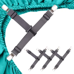 Bed Sheet Holder Garters Bed Suspenders Sheet Stays Sheet Clips for Bedding B... - Picture 1 of 12
