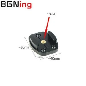 Adaptador de montaje de trípode de superficie plana de aluminio BGNing para GoPro con orificio de tornillo de 1/4