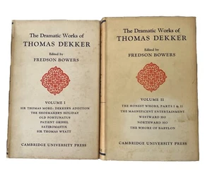 DEKKER, THOMAS Volumes 1 + 2 (1953 HC) The dramatic works of Thomas Dekker* - Imagen 1 de 8