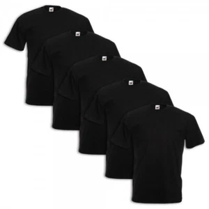 Set 5 Pezzi T-Shirt JHK 100 % Cotone Tg S M L XL XXL nero black - Bild 1 von 1