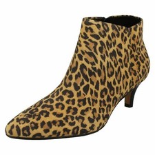 leopard kitten heel boots