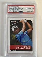 Psa Gem Mint 10 Signed 2017 SI for Kids XANDER SCHAUFFELE Rookie Card/Autograph