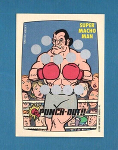 1989 NINTENDO TOPPS SCRATCH GAME CARD, SUPER MACHO MAN, SCREEN 9 -  NM-MINT