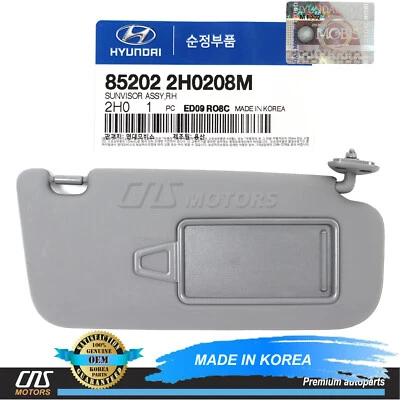 ⭐GENUINE⭐ Sun Visor Passenger RH for 2007-2010 Hyundai Elantra 852022H0208M OEM Foto 1 de 4