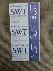 Discount Vouchers for South West Trains (SWT) 1994>