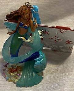 Disney Ariel Live Action The Little Mermaid Christmas Sketchbook Ornament New - Picture 1 of 4