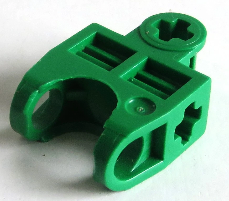 LEGO Technic-Achs Verbinder 2 x 3 mit Kugelkopfaufnahme (2 Stück), grün # 32174 - Bild 1 von 1