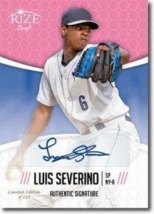 LUIS SEVERINO 2014 Rize Rookie Autograph PINK AUTO RC LE/200 - Picture 1 of 2