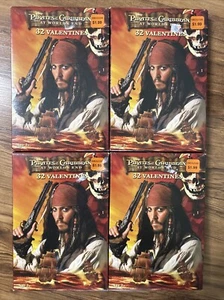 Seltene Vintage *BRANDNEU* Pirates of Caribbean Worlds Ende 4 Valentinstagskarten SET - Bild 1 von 6