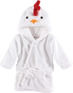 0-9 Mos Unisex Baby Plush Animal Face Bathrobe - Picture 1 of 12