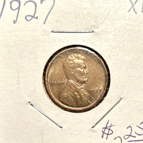 1927 lincoln cent XF Cover