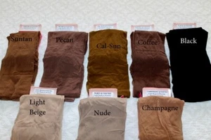 2 D L Peavey Unique color Pecan Pantyhose Hooters Uniform Hosiery Lt Support - Picture 1 of 6
