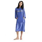 Amoresy Women Glossy Oil Dresses Quick-Drying Pajamas Beach Swim Hooded Bathrobe