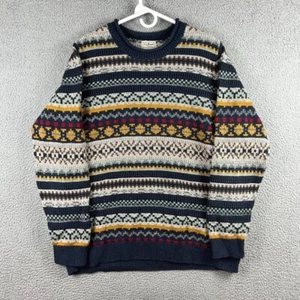 Mens LL Bean Organic Cotton Waffle Textured Sweater Multicolor XXL Tall 2XLT - Picture 1 of 12