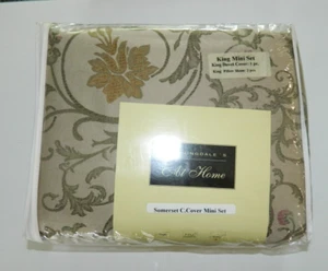 NIP Bloomingdale's At Home Somerset King Duvet 2 Shams Mini Set - Picture 1 of 7
