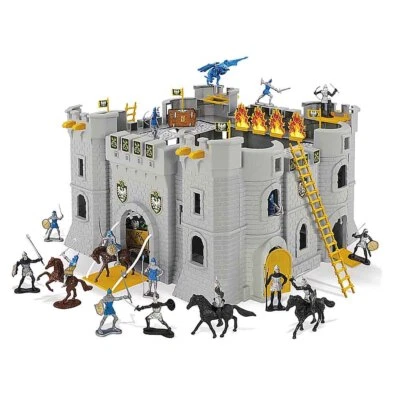 Knights Castle with Figures and Dragons for Kids Playset 40x40 cm - Image 1 of 4