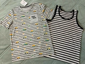 C&A Palomino, Crossing 2Tlg. T-Shirt Kurzarm Ärmellos Jungen Gr.140 Neu - Bild 1 von 12