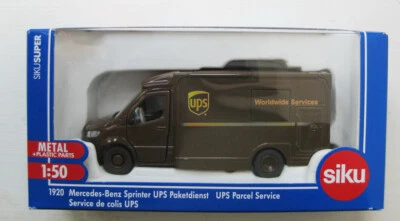 SIKU SUPER  1:50 DIE CAST FURGONE MERCEDES  BENZ SPRINTER UPS  SERVICE ART  1920 - Immagine 1 di 3
