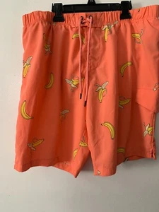 Costume da bagno uomo No Retreat grande arancione stampa banana costume da bagno tavola pantaloncini - Foto 1 di 5