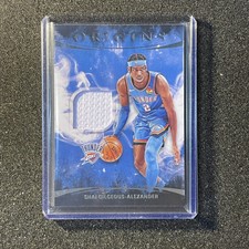 2021-22 panini origins shai gilgeous alexander patch Jersey Game Worn SGA