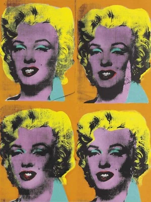 NEW Andy Warhol Marilyn Munroe Head Poster, Print Canvas Painting Quad - Image 1 of 4