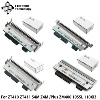 NEW Thermal Print Head For Zebra ZT410 ZT411 S4M Z4M /Plus ZM400 105SL - 203dpi - Image 1 of 4