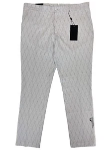 J. LINDEBERG Golfhose Herren welche aktive Argyle Hose W36 RRP150 BRANDNEU MIT ETIKETT