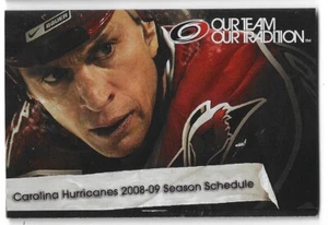 2008-09 Carolina Hurricanes NHL Hockey Schedule !!! Time Warner Cable - Picture 1 of 2
