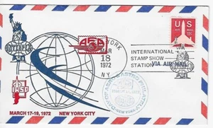 FDC US Interpex 1972 Día de Aero y Astro Filatelia Nueva York Ciudad Scott #C78 - Imagen 1 de 1