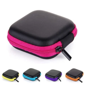 1pcs Portable Small Storage Case Zipper Coin Pouch Bag Earphone Headphone Box - Picture 1 of 13