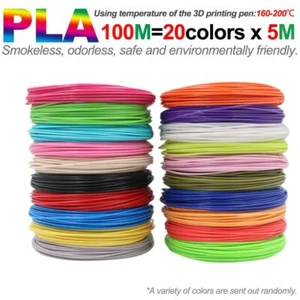 PLA Filament Premium 1,75mm für 3D Stift 3D Drucker Printer Farben Ersatz 100m - Bild 1 von 9