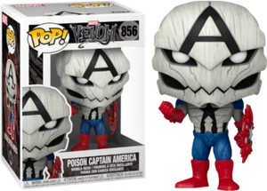 Venom - Poison Captain America Pop! Vinyl + POP PROTECTOR - Picture 1 of 3