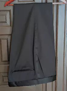 HUGO BOSS H-Huge 100% Wool Tuxedo Pants, Black, Size 40 Waist - Picture 1 of 10