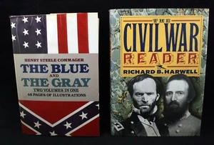The Blue and the Gray by Commager The Civil War Reader by Harwell Lot of 2 - Imagen 1 de 5