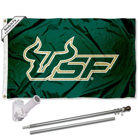 South Florida Bulls Flag Pole and Bracket Gift Package Cover