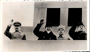 LD359 1940 Orig Photo SOVIET OFFICIALS AT ANNIVERSARY OF REVOLUTION JOSEF STALIN