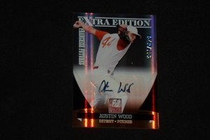AUSTIN WOOD 2011 EXTRA EDITION PROSPECTS CERTIFIED SIGNED AUTOGRAPHED CARD