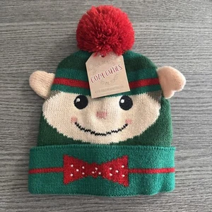Cozy Cuties Christmas Kids Boys Girls Holiday Knitted Hat Beanie Elf 8+ - Picture 1 of 5