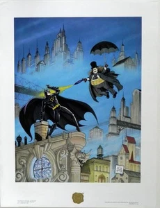 BATMAN RETURNS - PENGUIN'S REVENGE LIMITED EDITION PRINT #241 Bob Kane LITHO - Picture 1 of 5