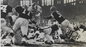 Foto originale 1958 Bill Barnes Philadelphia Eagles vs Browns AP4x8 filo stampa - Foto 1 di 2