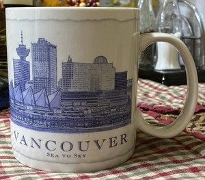 Tazza architettonica Starbucks Vancouver 2008 da collezione 18 oz caffè City Scape - Foto 1 di 6