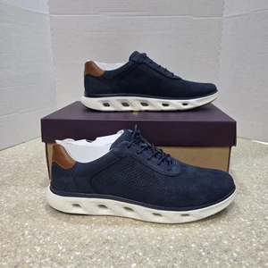 Johnston & Murphy Activate U-Throat Sneakers Navy Nubuck 25-2977 Men's Sz 12 NIB - Picture 1 of 12
