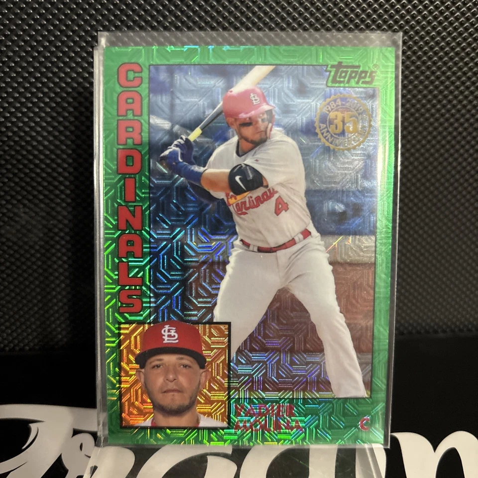 2019 Topps Silver Pack Green #61/99 Yadier Molina St. Louis Cardinals - Image 1 of 4