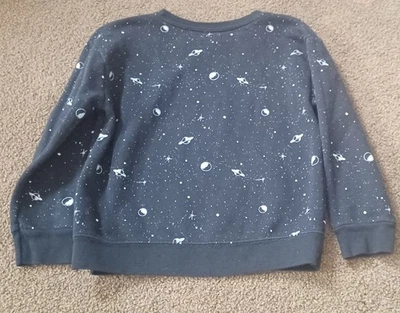Garanimals Black & Silver Boys Space Themed Sweater Size 5T - Image 1 of 3