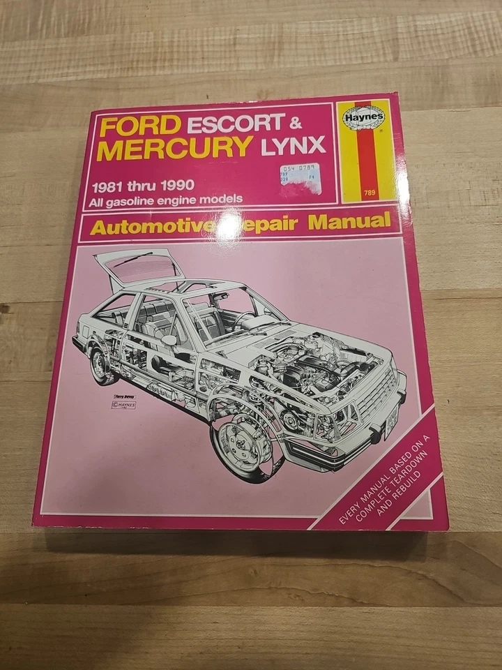 Ford Escort y Mercury Lynx Haynes 789 manual de reparación 1981 a 1988 Foto 1 de 1