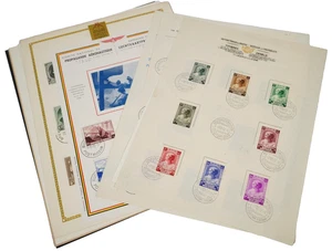 BELGIUM 1930s-1940s COLLECTION OF PHILATELIC PAGES WITH CHARITY SETS - Picture 1 of 17